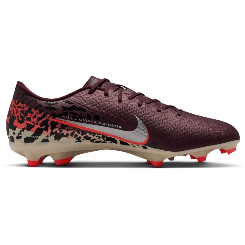 Nike Zoom Mercurial Vapor 16 Academy United FG/MG Soccer Cleat Burgundy Crush/Metallic Silver/University Red/Fossil