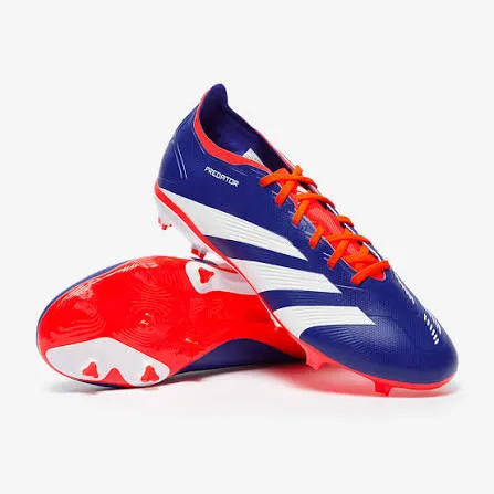 Adidas Predator League FT FG Firm Ground Soccer Cleat Lucid Blue/Cloud White/Solar Red (4)