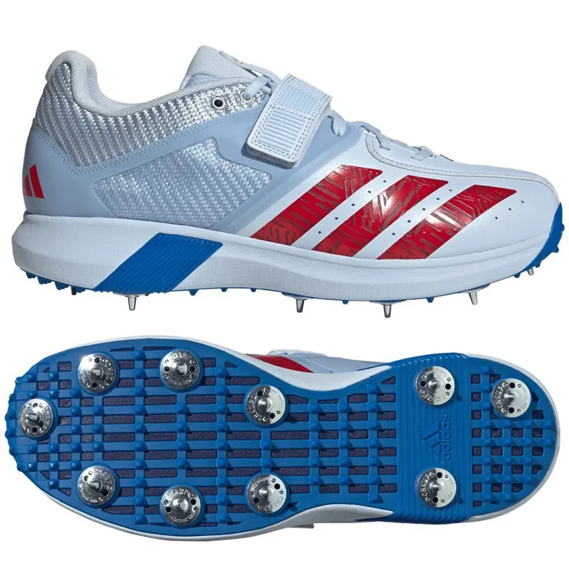 Adidas Adipower Incurza Cricket Shoes - 2026 Crystal Sky Pure Ruby Dark Blue