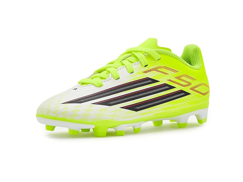 Adidas F50 Club FG/MG Junior Soccer Cleat White/Core Black/Solar Yellow (9k)