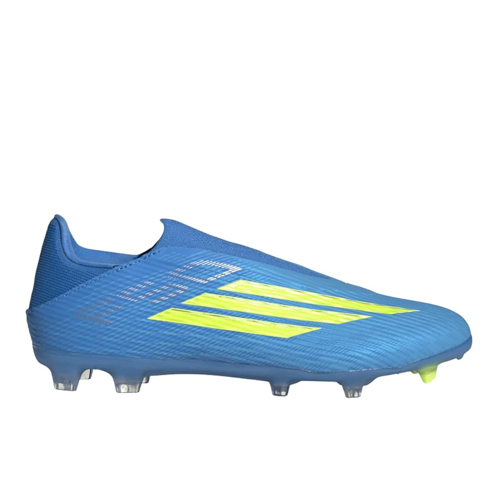 Adidas F50 League LL FG/MG Firm Ground Soccer Cleat Lucid Ray Blue/Solar Yellow/Lucid Aquamarine