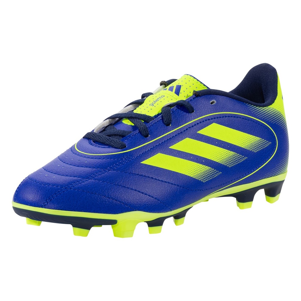 Adidas Goletto IX FG/MG Junior Firm Ground Soccer Cleats Lucid Blue/Lucid Lemon/Dark Blue