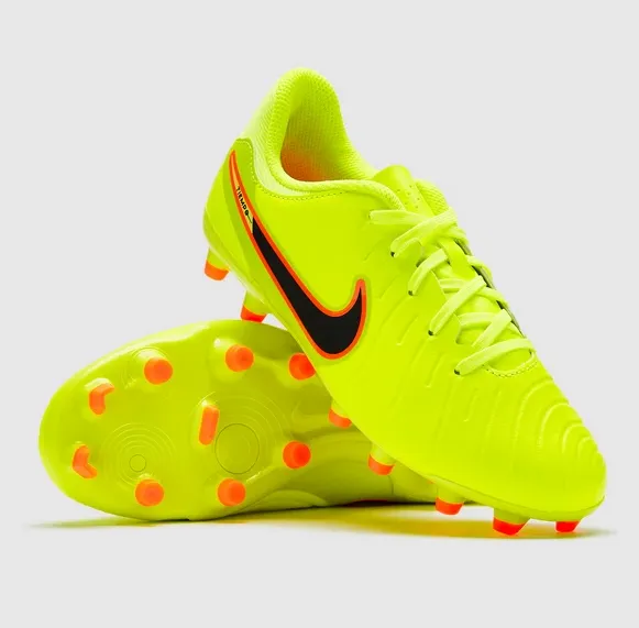 Nike Junior Tiempo Legend 10 Academy FG/MG Soccer Cleat Volt/Black (1)