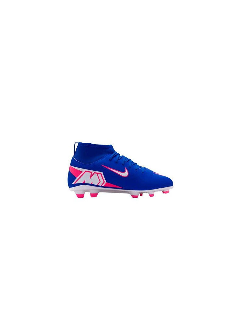 Nike Junior Zoom Mercurial Superfly 10 Club FG/MG Soccer Cleat Racer Blue/White (1)