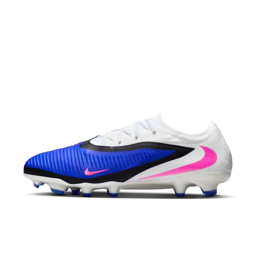 Nike Phantom 6 Low Pro FG Firm Ground Soccer Cleat Racer Blue/Pink Blast/White (6)
