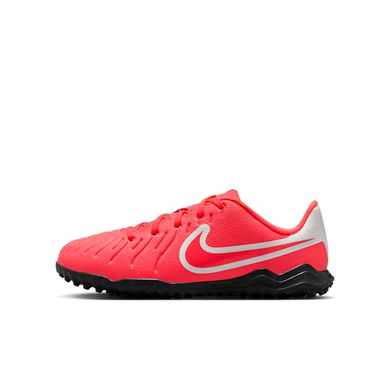 Nike Junior Tiempo Legend 10 Club Turf TF Soccer Cleat Hot Lava/White (1)