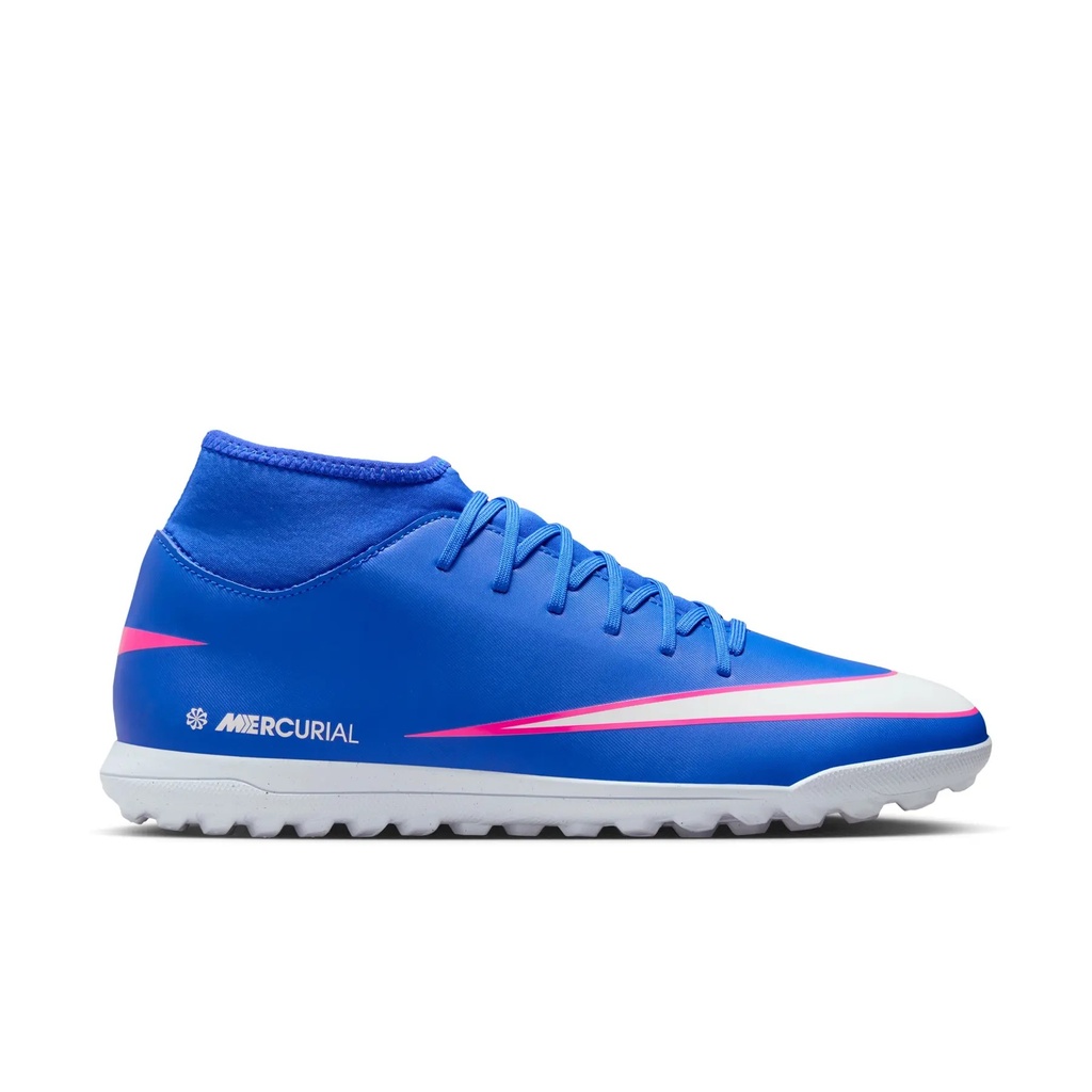 Nike Zoom Mercurial Superfly 10 Club TF Turf Soccer Cleat Racer Blue/White
