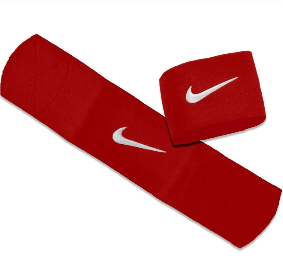 Nike Guard Stay Red Leg Straps 2 Pcs