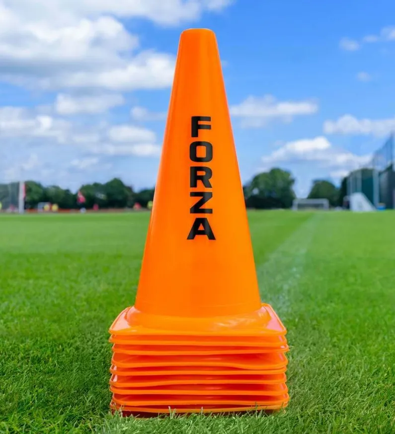 12" FORZA Soccer Training Marker Cones Orange 10 Pack