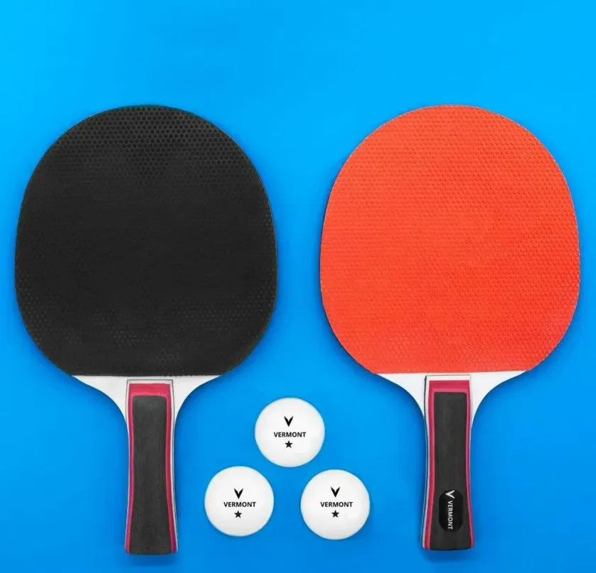 Vermont Ping Pong Bats & Balls Set