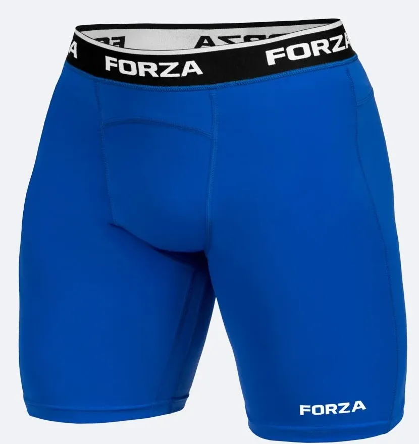 FORZA Mens Blue Base Layer Shorts (Small)
