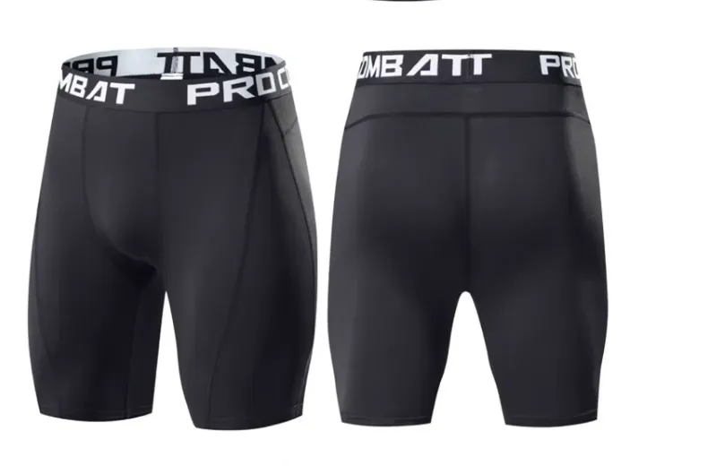 Pro Combat Mens Black Base Layer Shorts (Small)