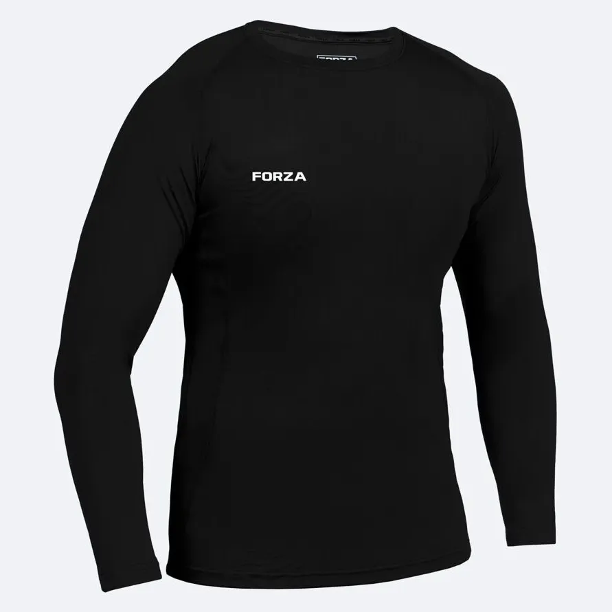 FORZA Kids Black Base Layer Long Sleeve Top (5-6)