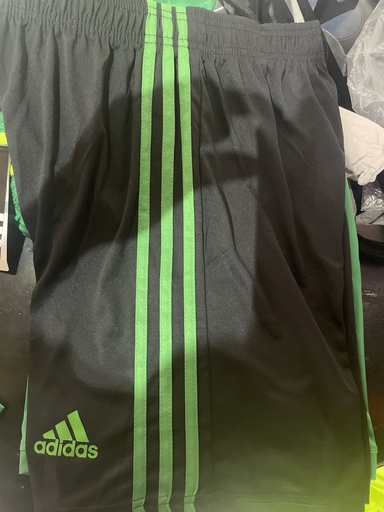 adidas Black Stripe Green Shorts