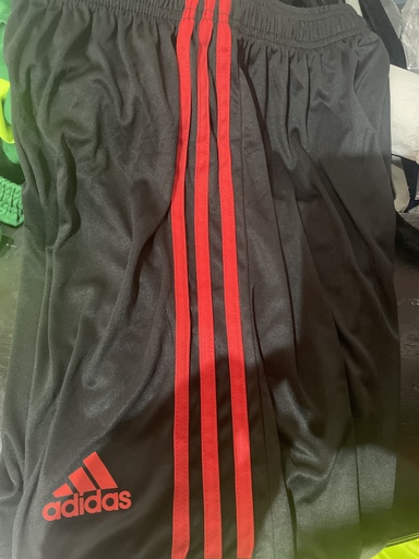 adidas Black Stripe Red Shorts